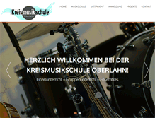 Tablet Screenshot of kreismusikschule-oberlahn.de